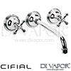 Cifial 31110ED.U Edwardian 3H Wall Basin Tap Spare Parts